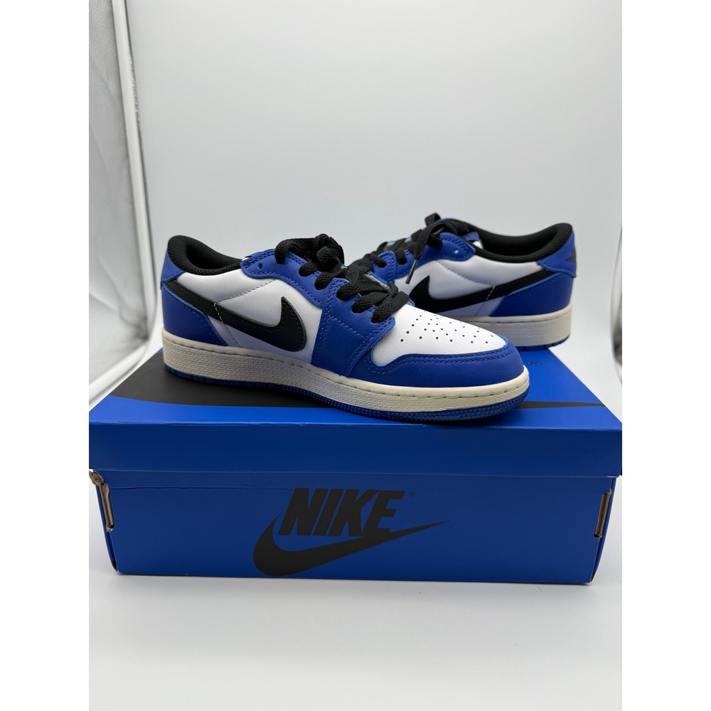 Nike Air Jordan 1 Retro Low OG GS‎ Game Royal White Black CZ0858-140 Size 5Y